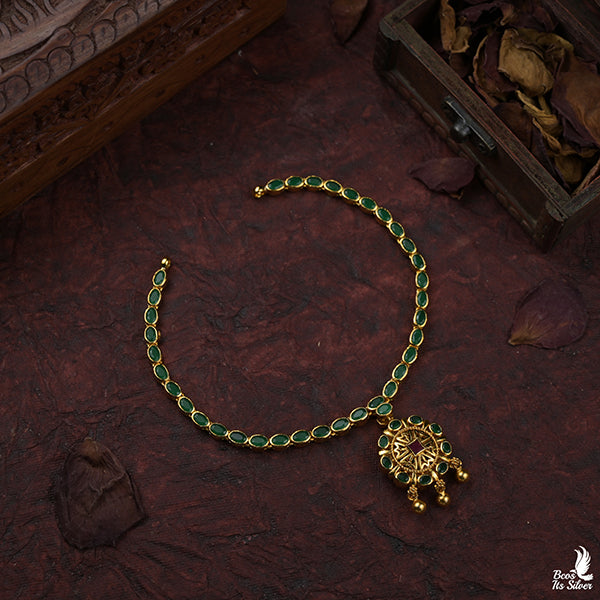 925 Gold Plated Reversable Neckpiece -0998