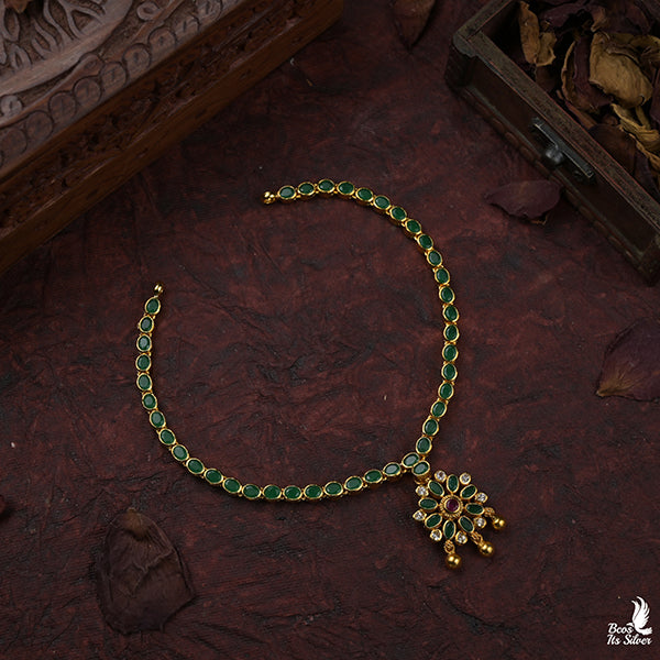 925 Gold Plated Reversable Neckpiece -0996