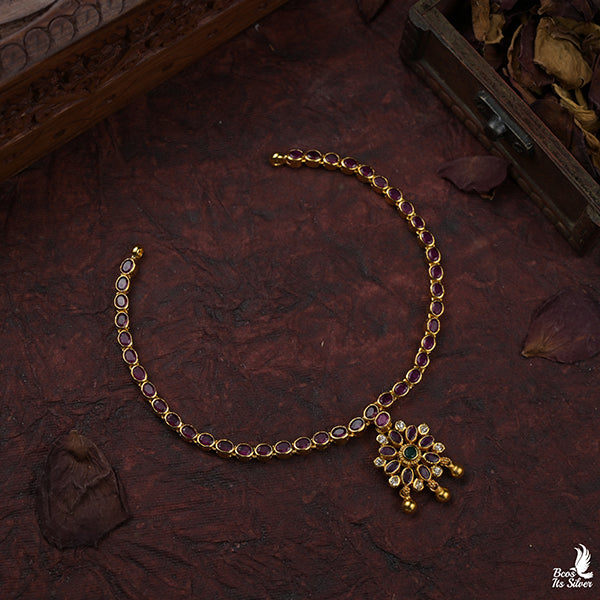 925 Gold Plated Reversable Neckpiece -0996