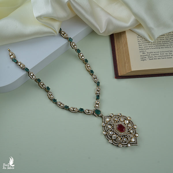 925 Silver Victorian Necklace-0902