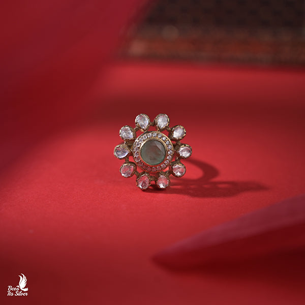 925 Silver Victorian Finger Ring -0935