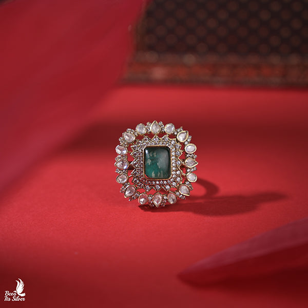 925 Silver Victorian Finger Ring -0925