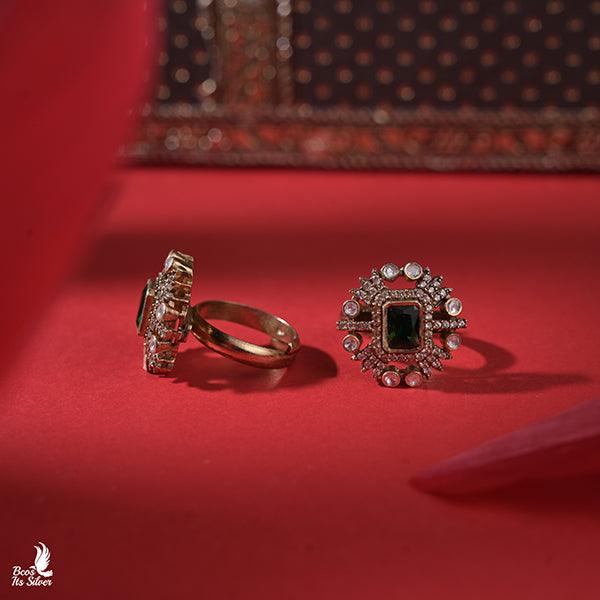 925 Silver Victorian Toe Ring -0937