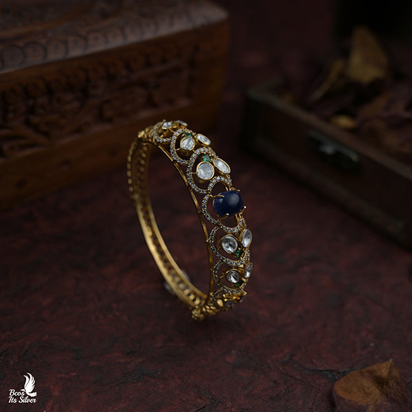 Pure 925 Silver Victorian Bangle-0926