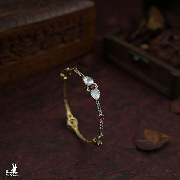 925 Silver Victorian Bangle -0954