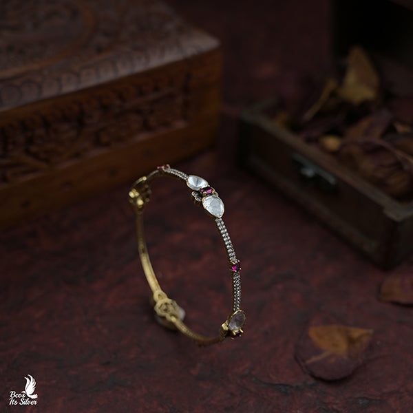 925 Silver Victorian Bangle -0954