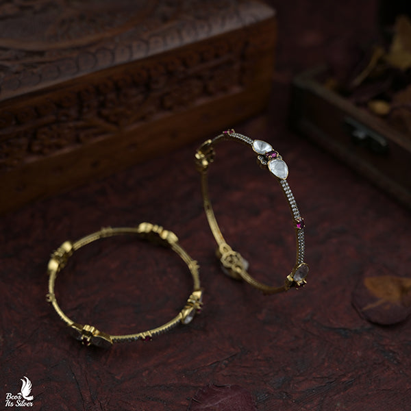 925 Silver Victorian Bangle -0954