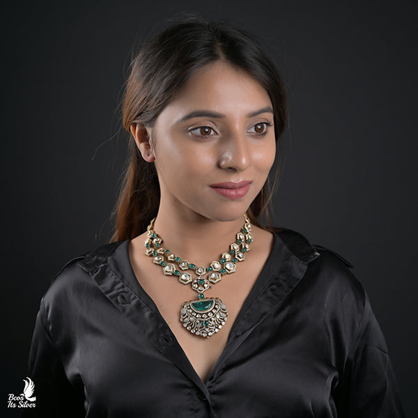 925 Silver Victorian Necklace-0903