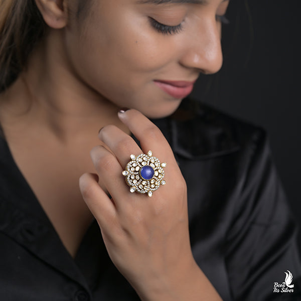 925 Silver Victorian Finger Ring -0930