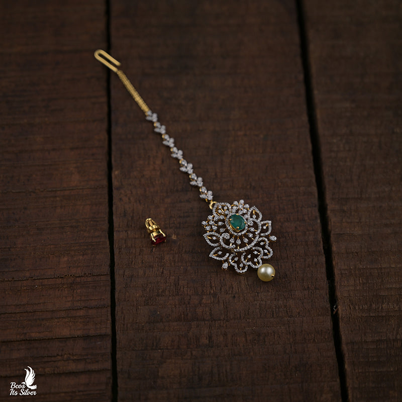 Theia Diamond Look Tikka - 8247 ( MADE TO ORDER)