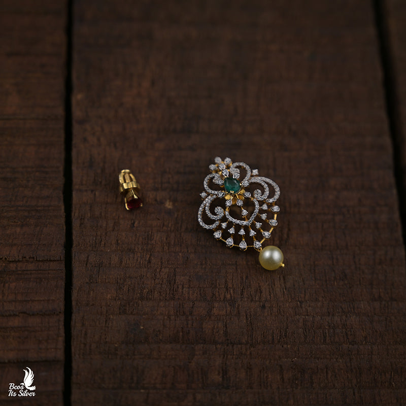 Theia Diamond Look Tikka - 7205 -( MADE TO ORDER )