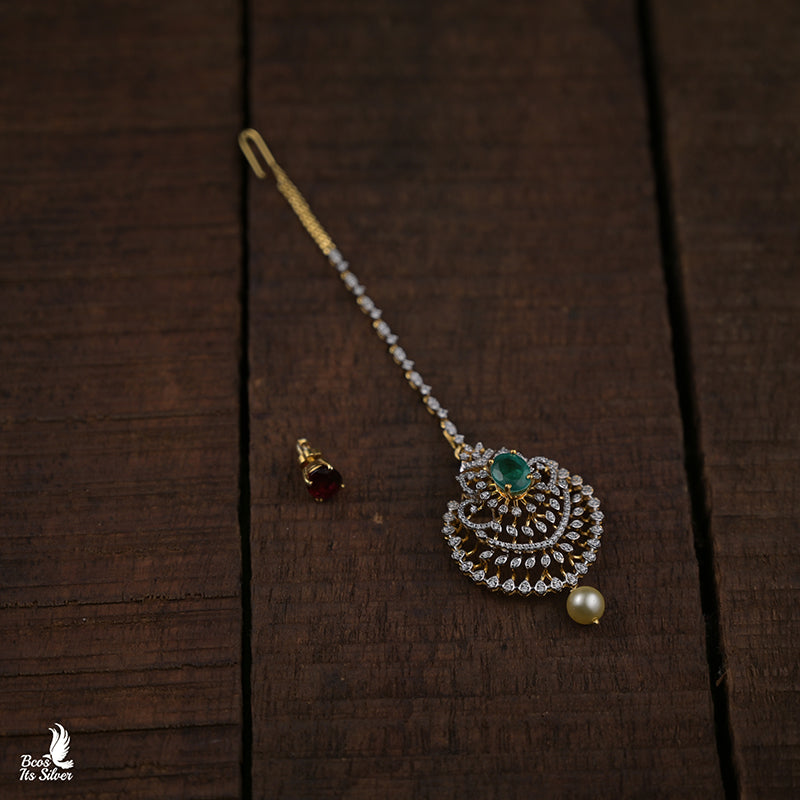 Theia Diamond Look Tikka - 7202 ( MADE TO ORDER )