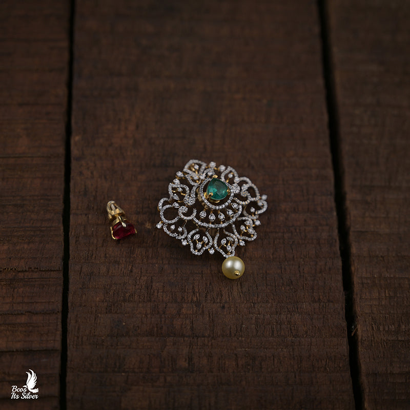 Theia Diamond Look Tikka - 8499 ( MADE TO ORDER )