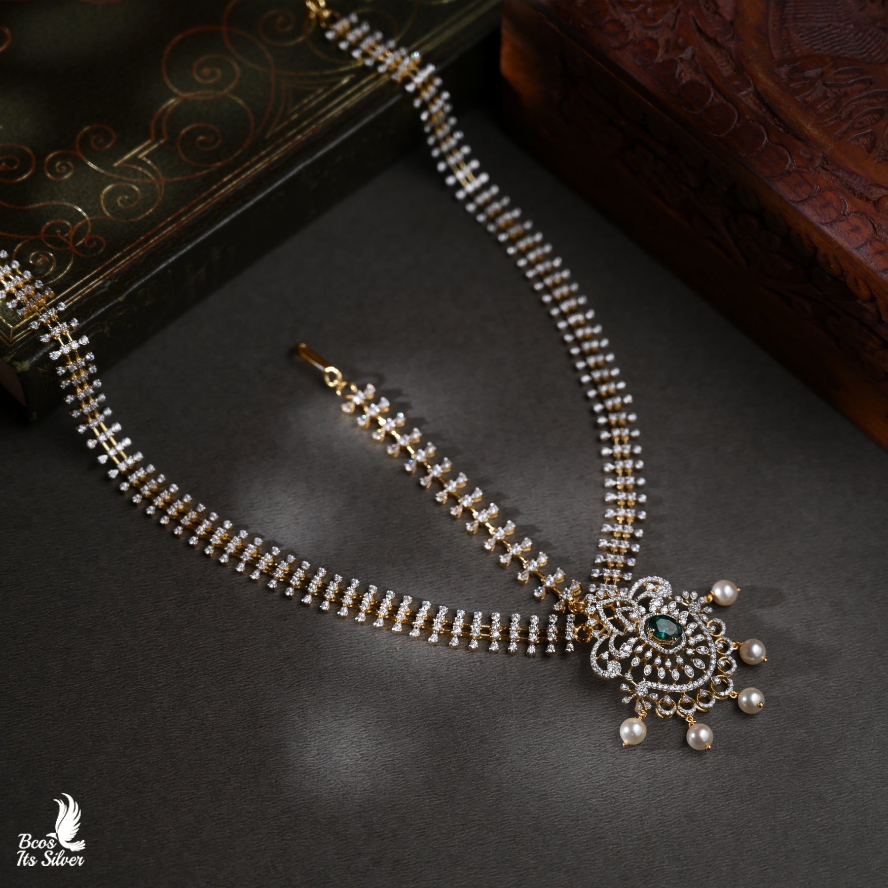 Theia Diamond look Mathapatti - 5784 - ( MADE TO ORDER )