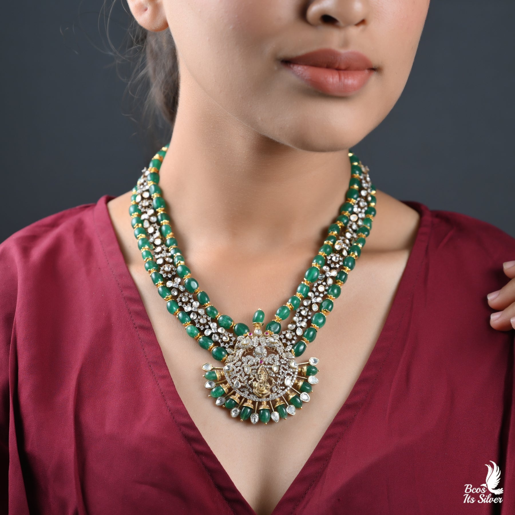 925 SILVER VICTORIAN BEADS HARAM- 3012