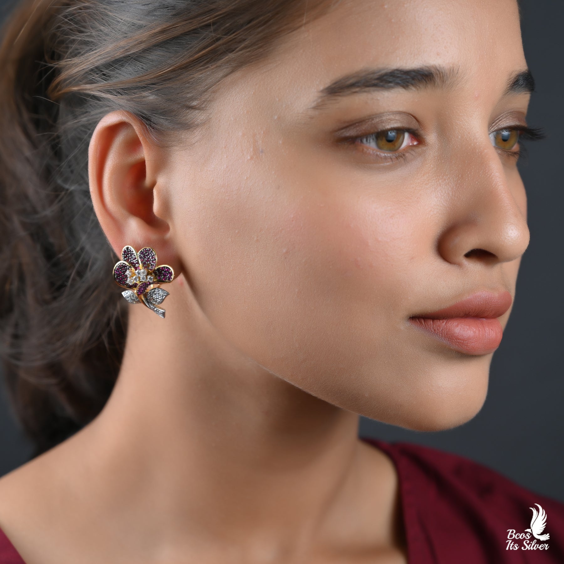 Theia Diamond Look Earstud- 3053