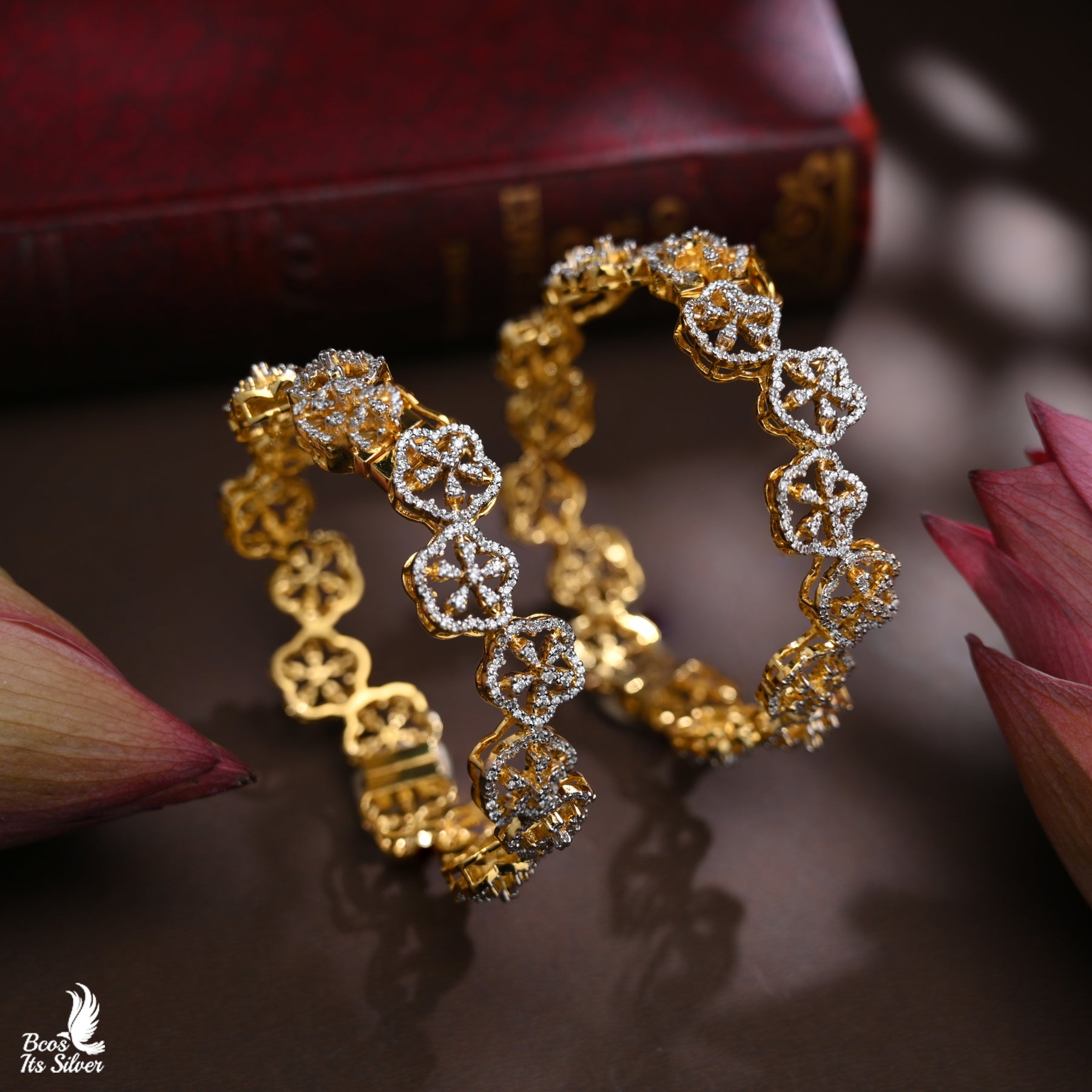 Theia Diamond Look Bangle - 5013 - Size 2.5