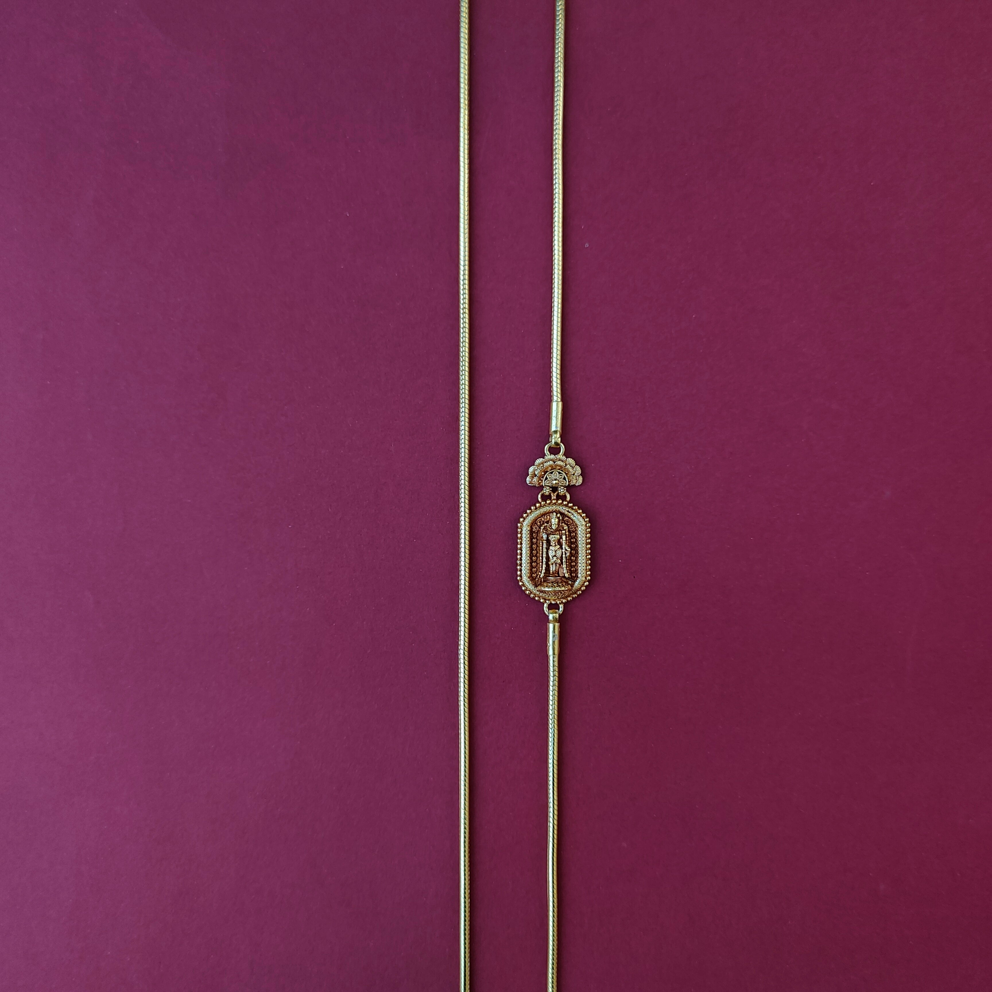 925 Silver Lakshmi Mugapu Chain -1488