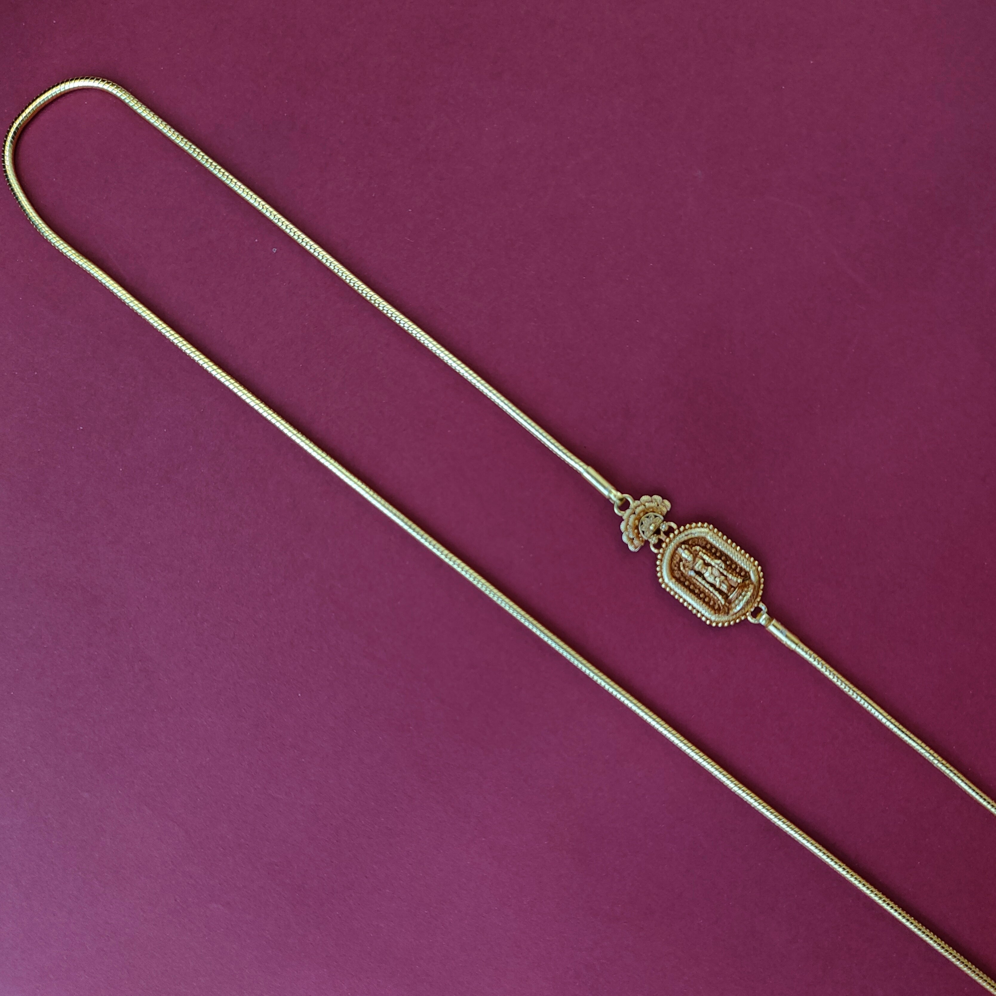 925 Silver Lakshmi Mugapu Chain -1488