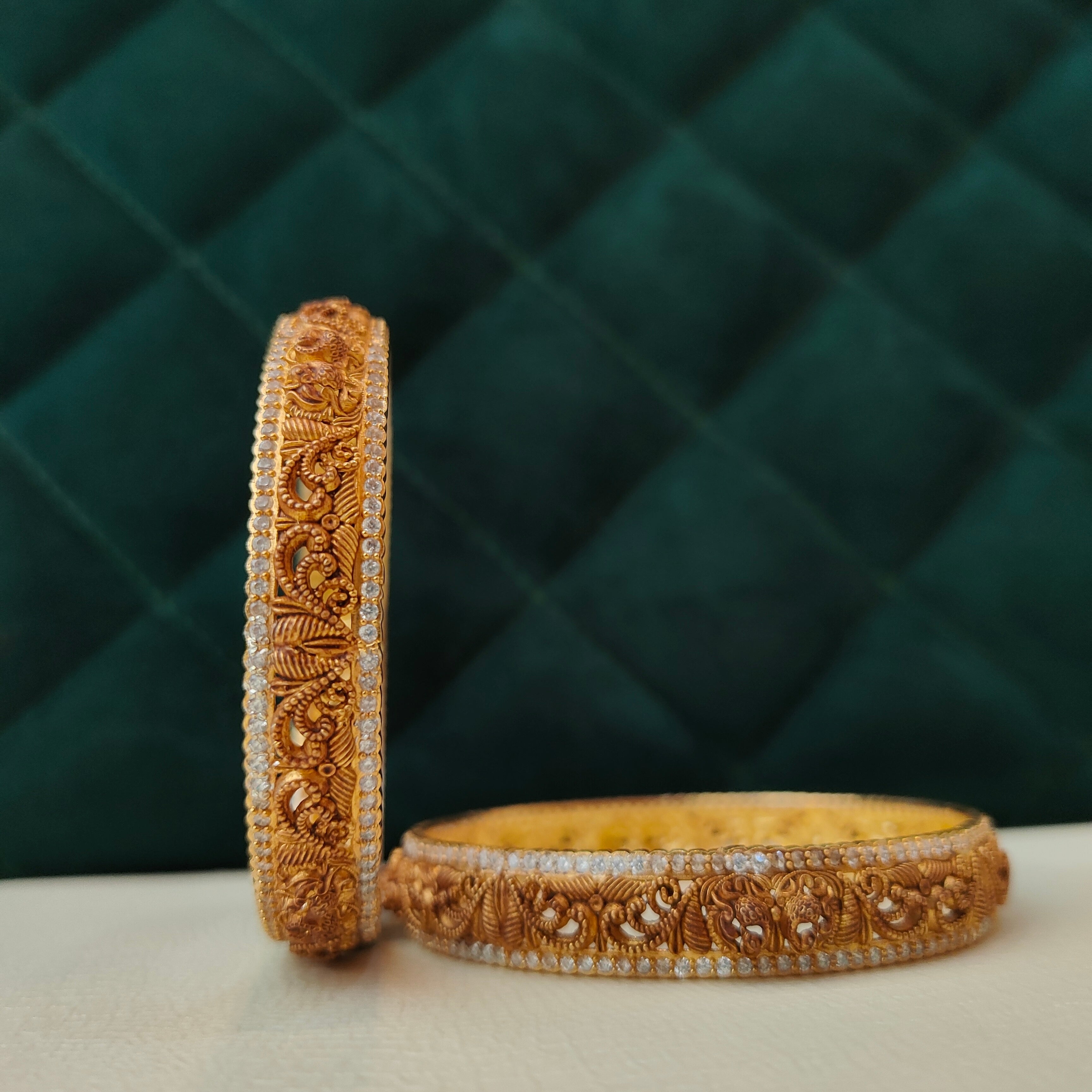 925 Silver Nakshi Bangle- 1487 Size-2.9