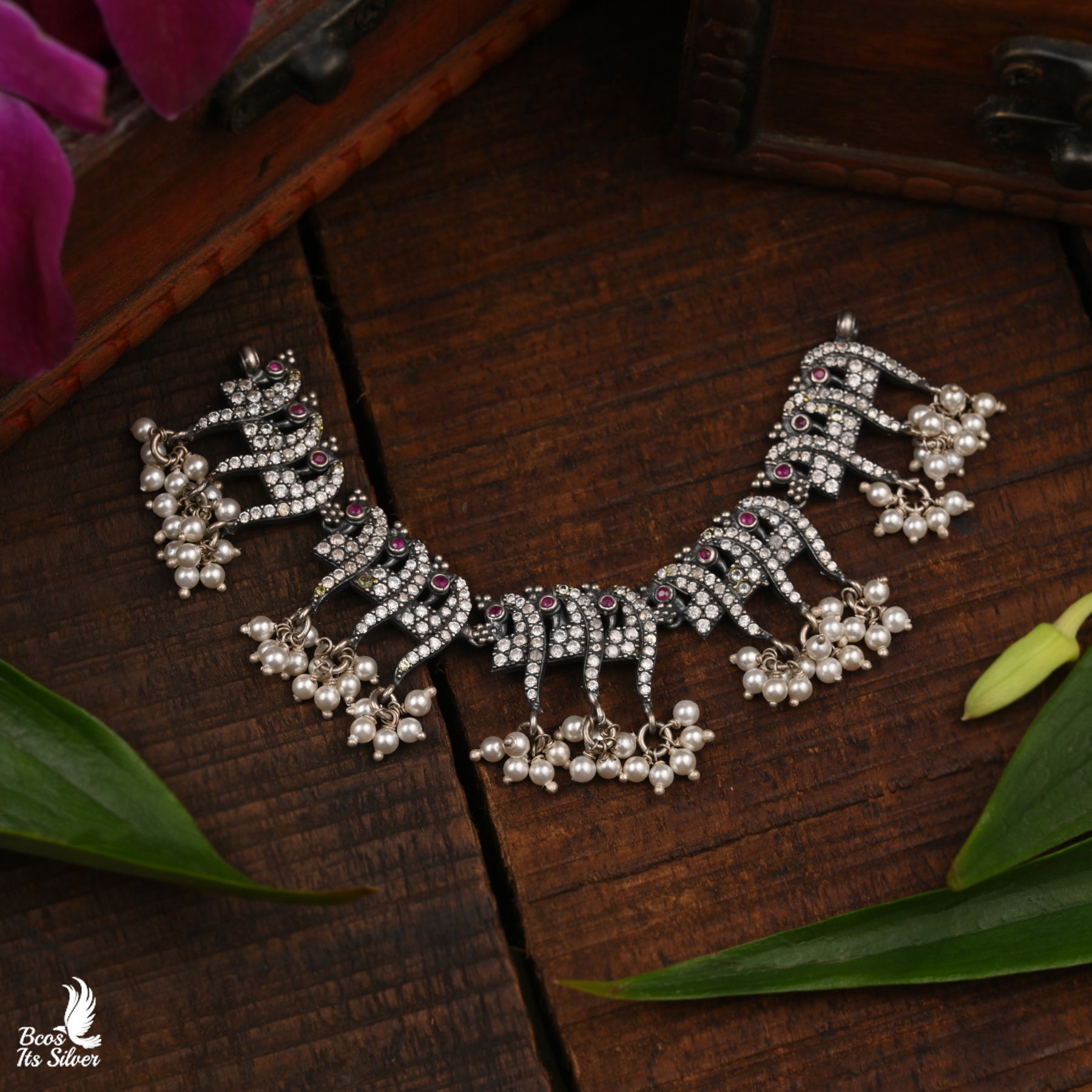 OXIDIZED CHOKER - 4428