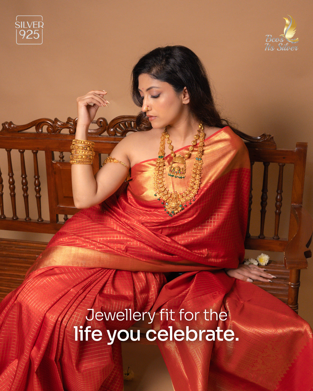 925 Silver Nakshi Bridal Full Set -1113