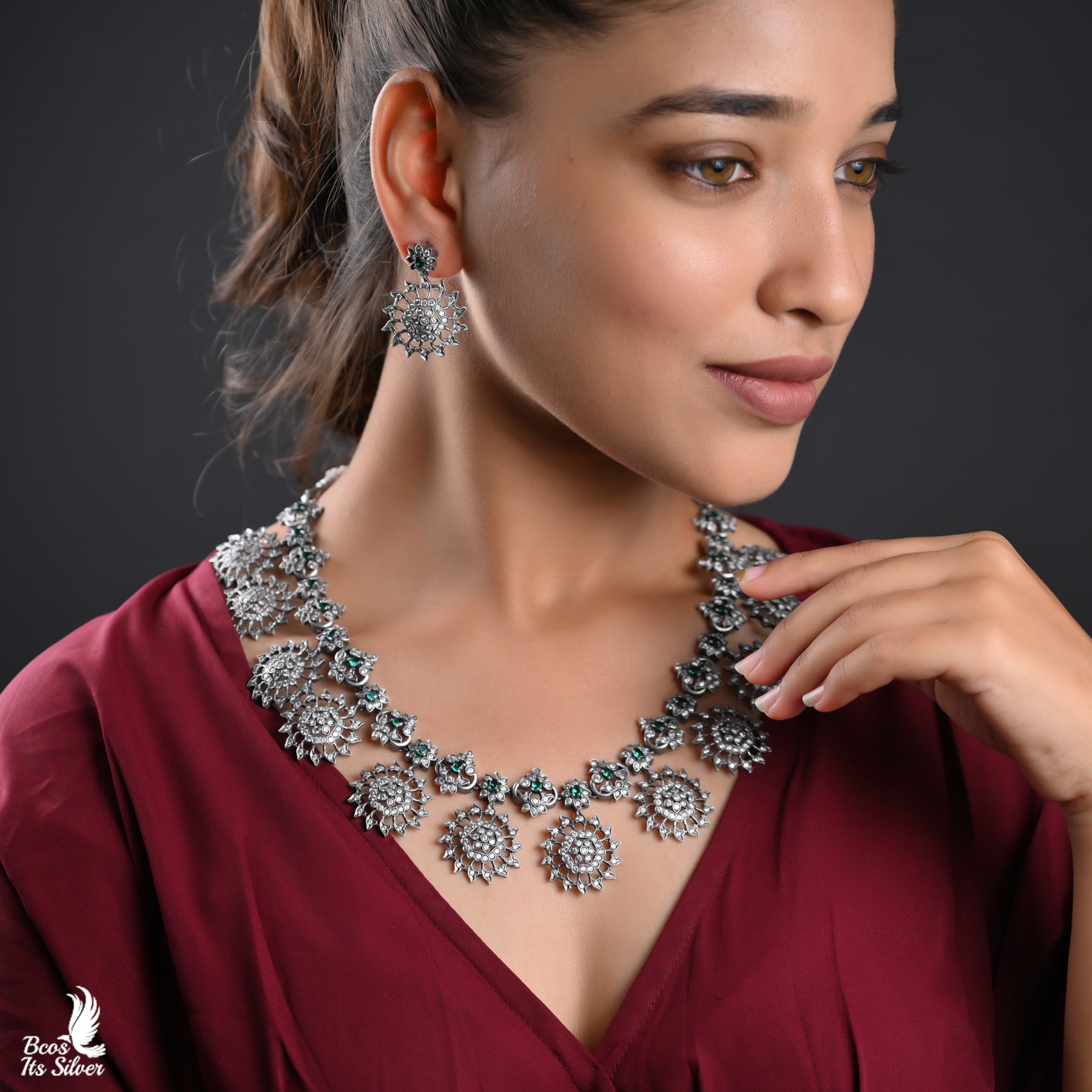 Oxidized Neckpiece - 4397