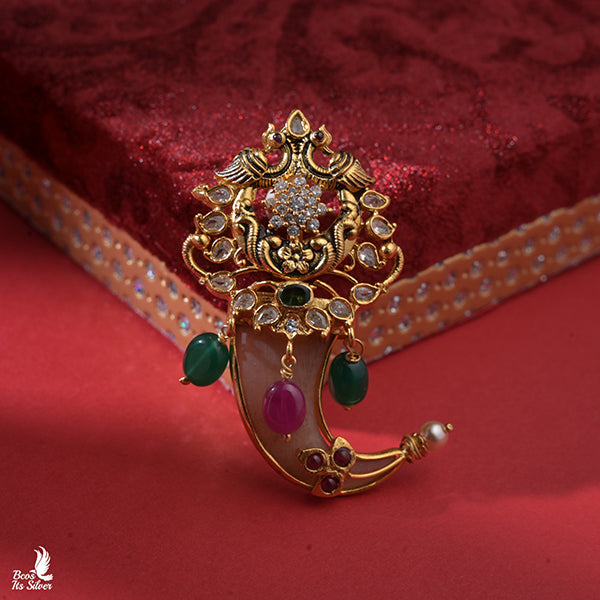 925 Silver Peacock Puligoru Pendant - 0439