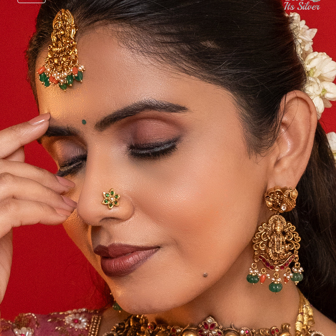 925 Silver Nakshi haram Full Set -1114