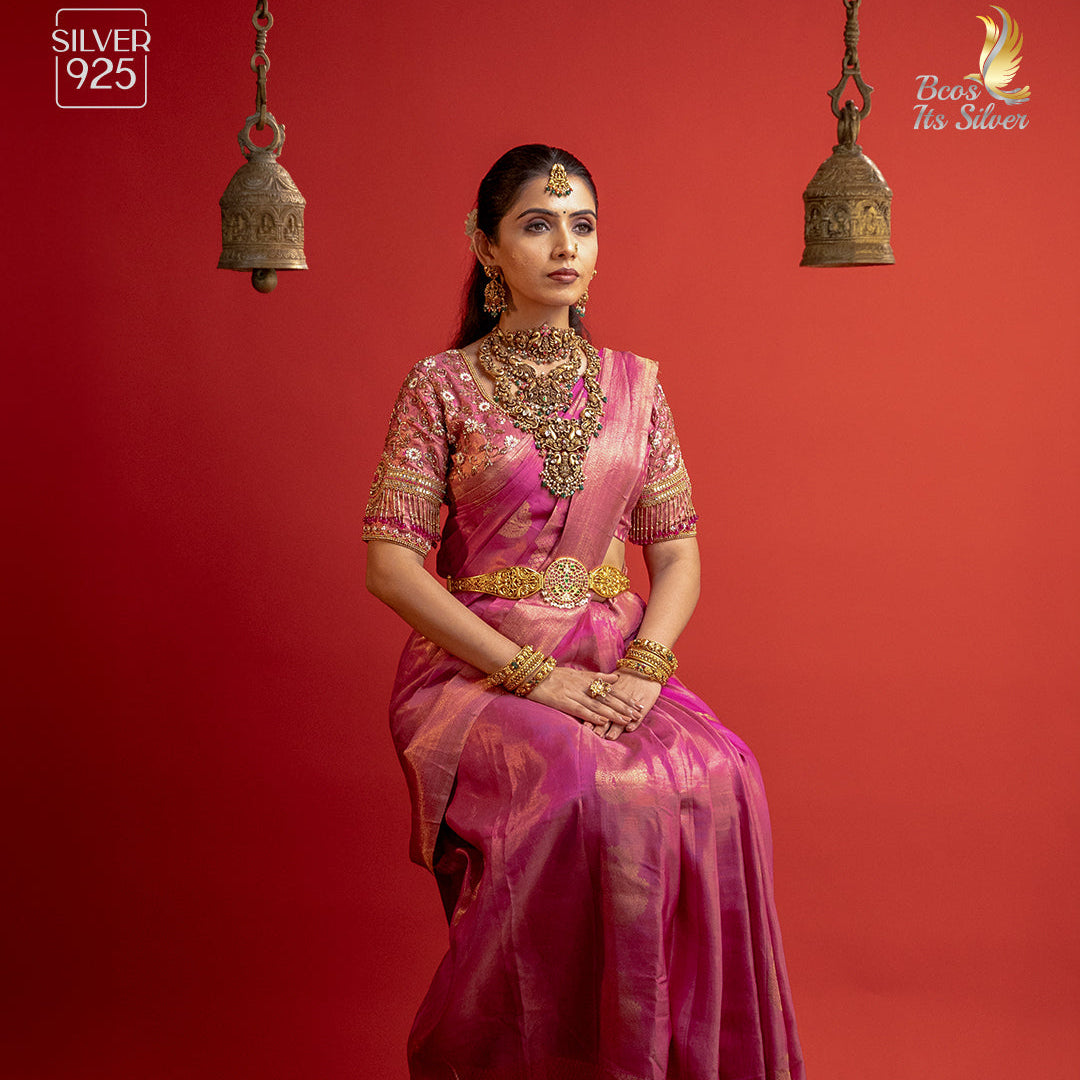 925 Silver Nakshi haram Full Set -1114