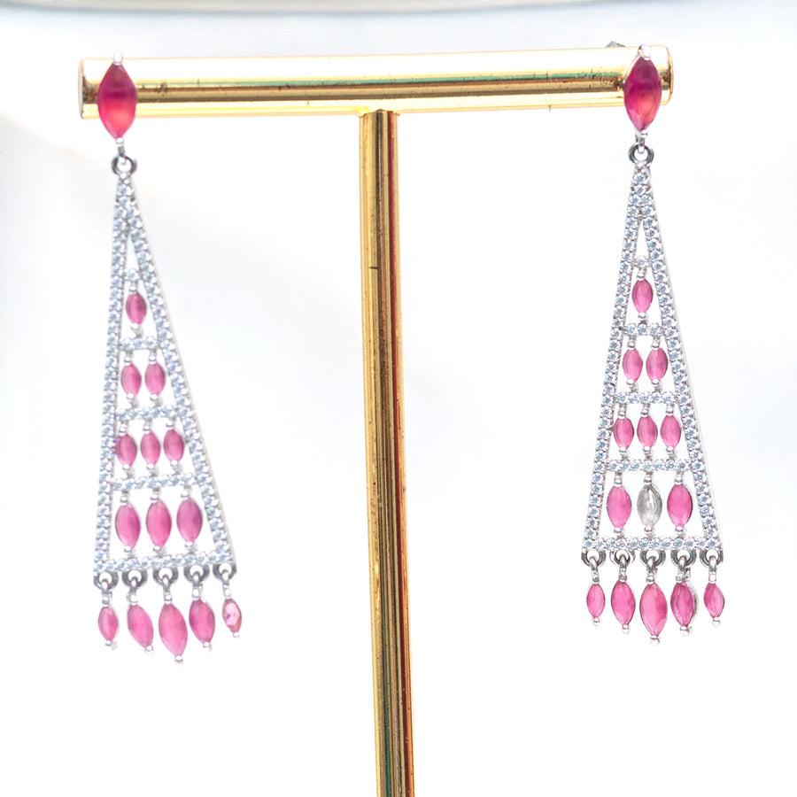 Pure 925 Silver Chandbali Earring - 0515