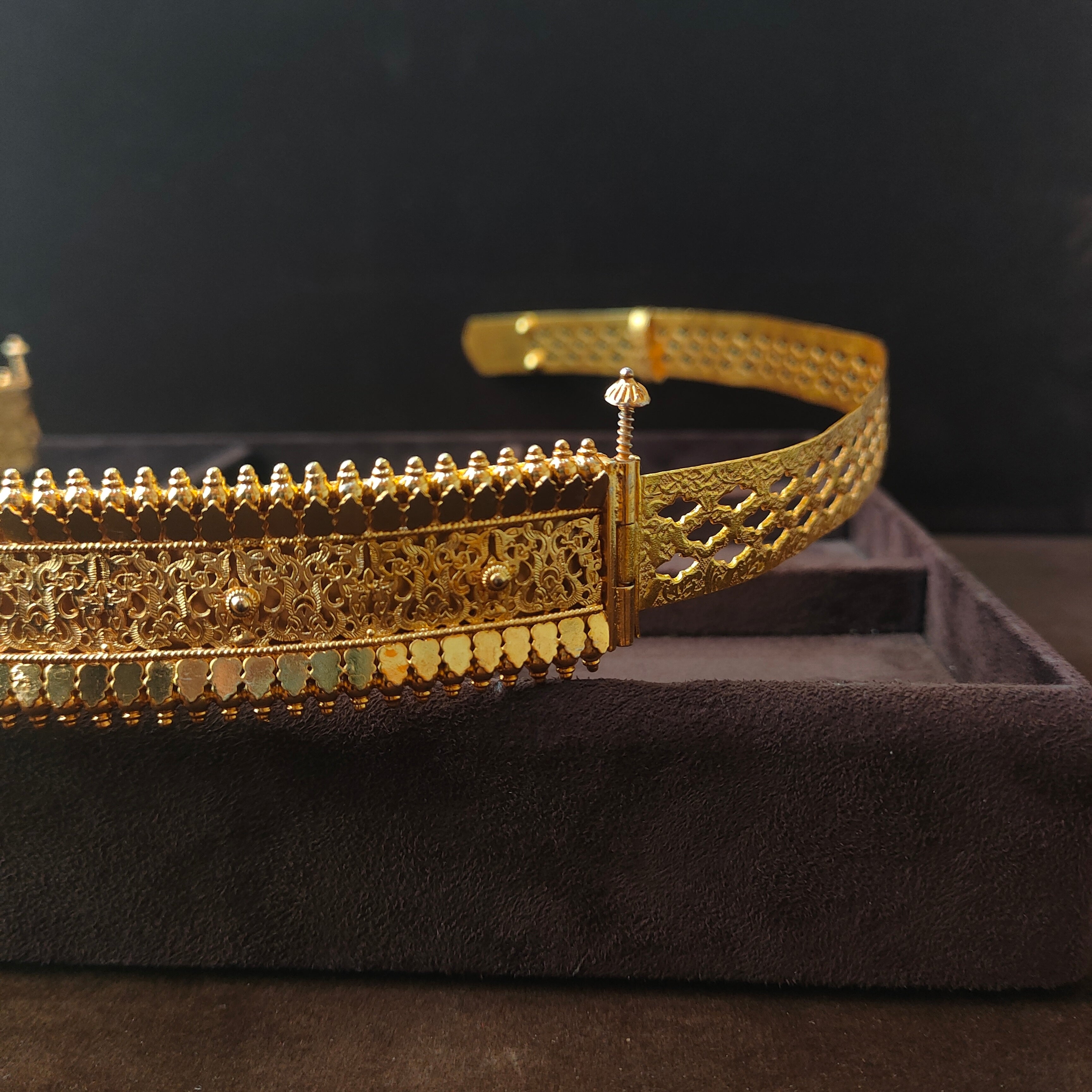 Pure 925 Silver Gold plated plain waist Belt 0099
