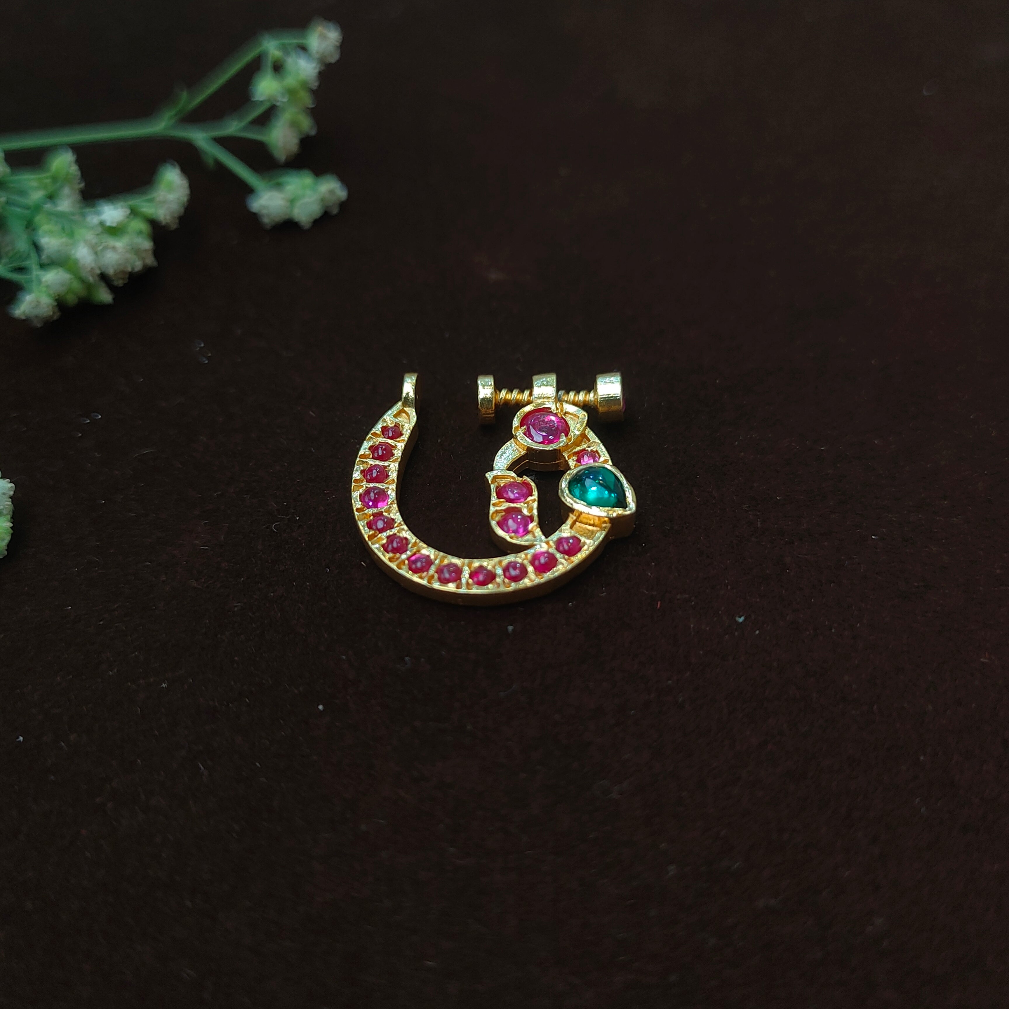 Pure 925 Silver Traditional Nath -0049