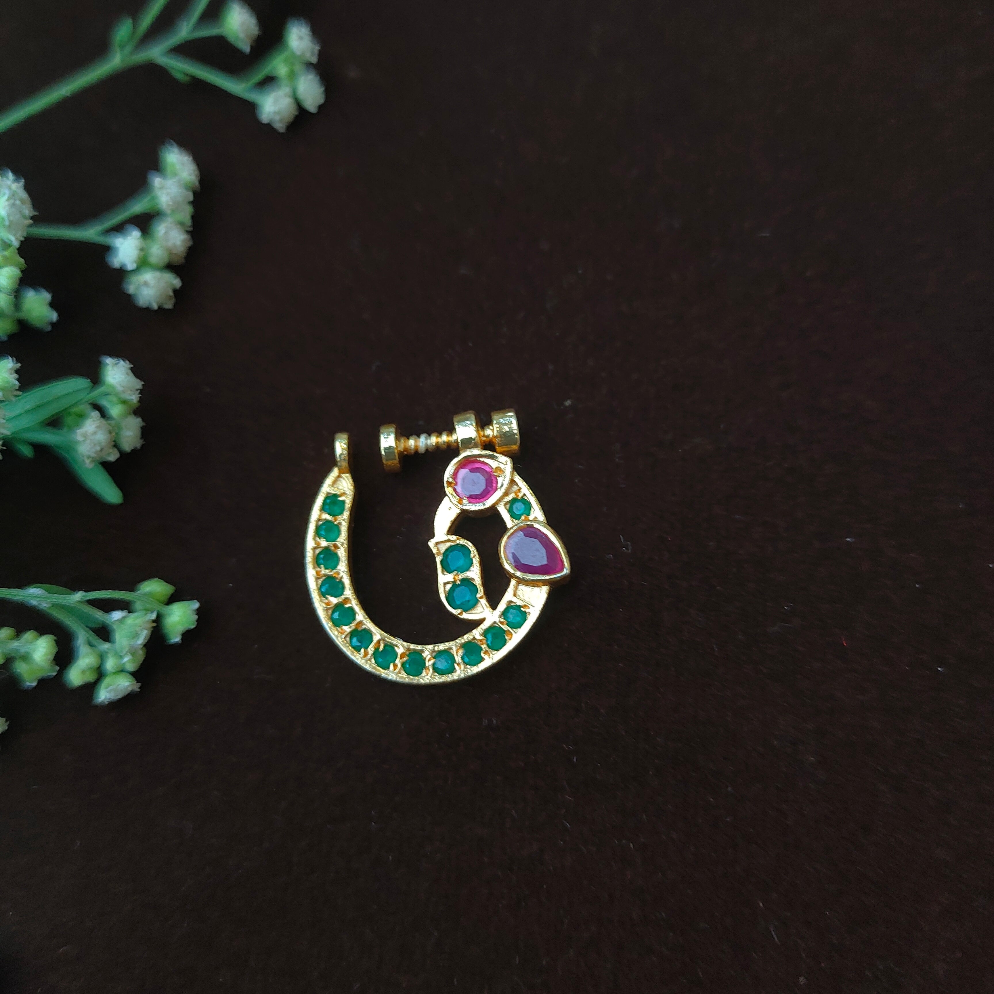 Pure 925 Silver Traditional Nath - 0051