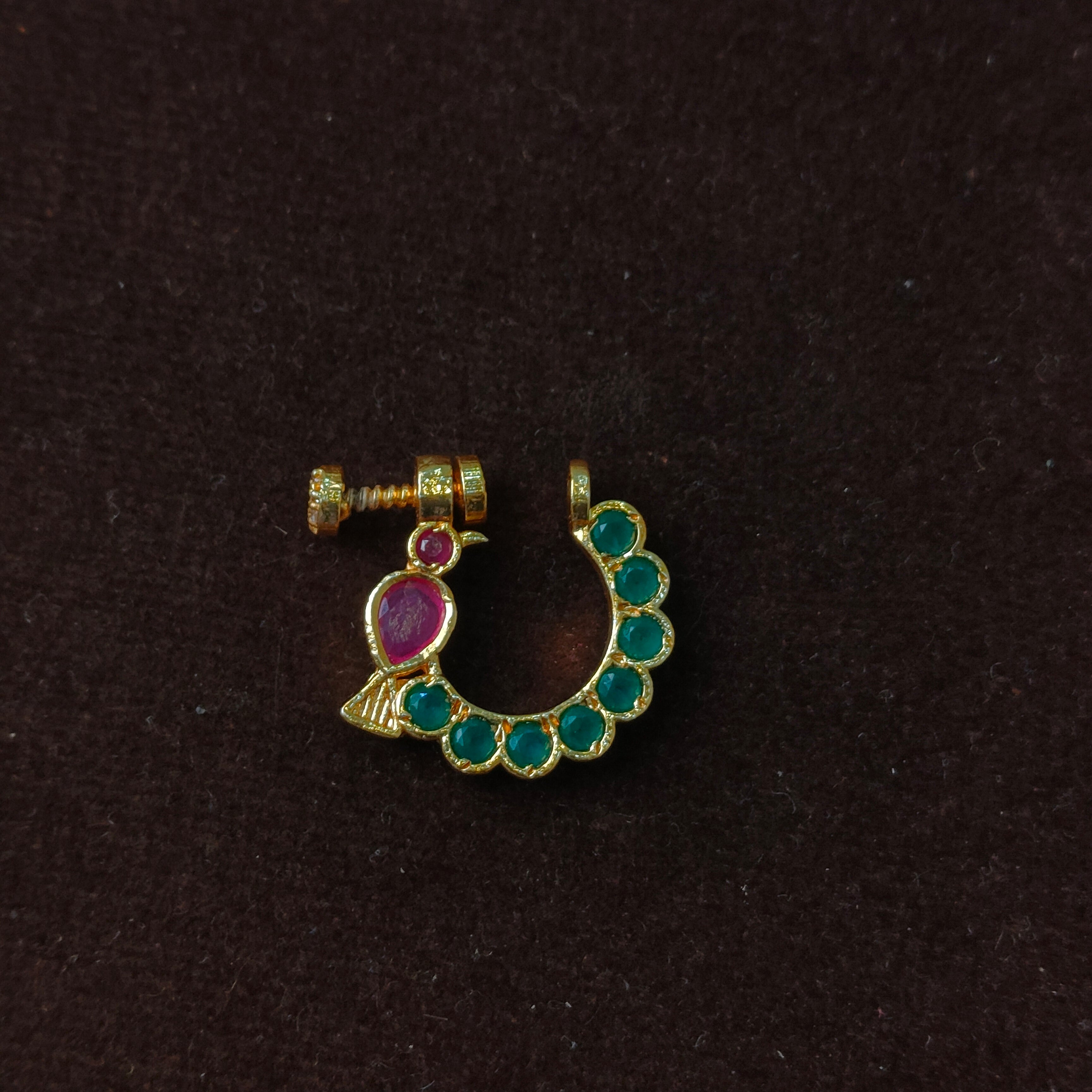Pure 925 Silver Traditional Nath - 0062