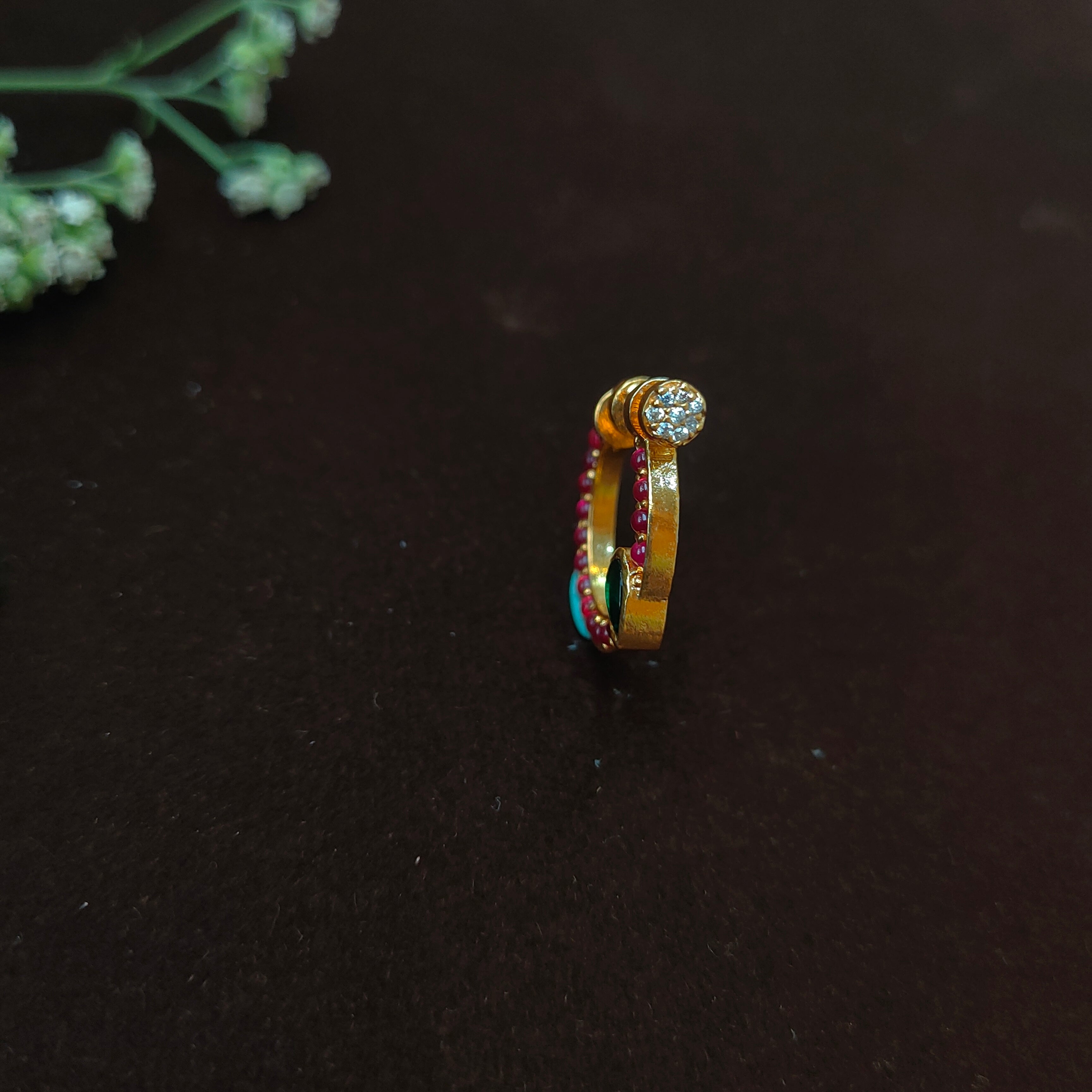 Pure 925 Silver Traditional Nath - 0064