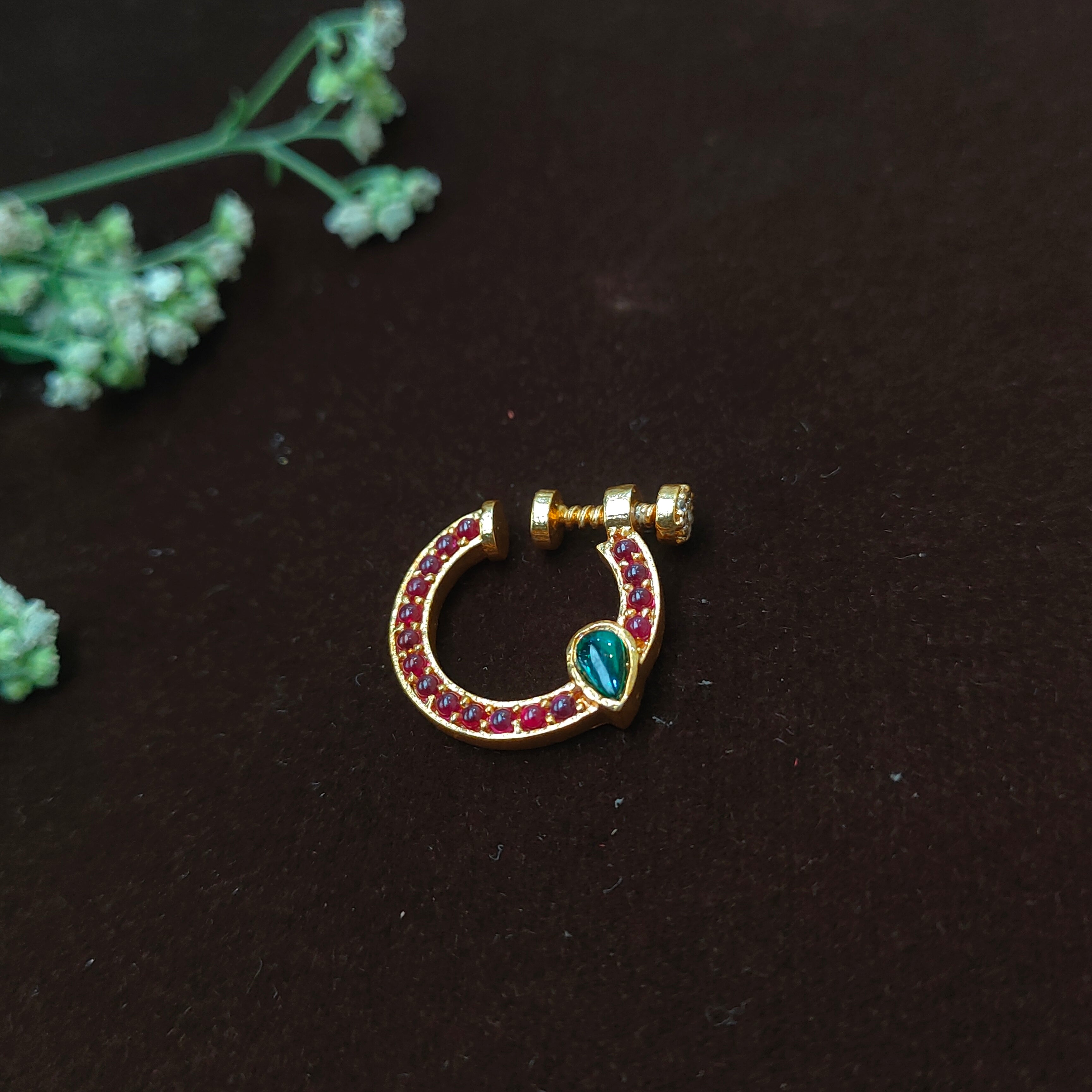 Pure 925 Silver Traditional Nath - 0064
