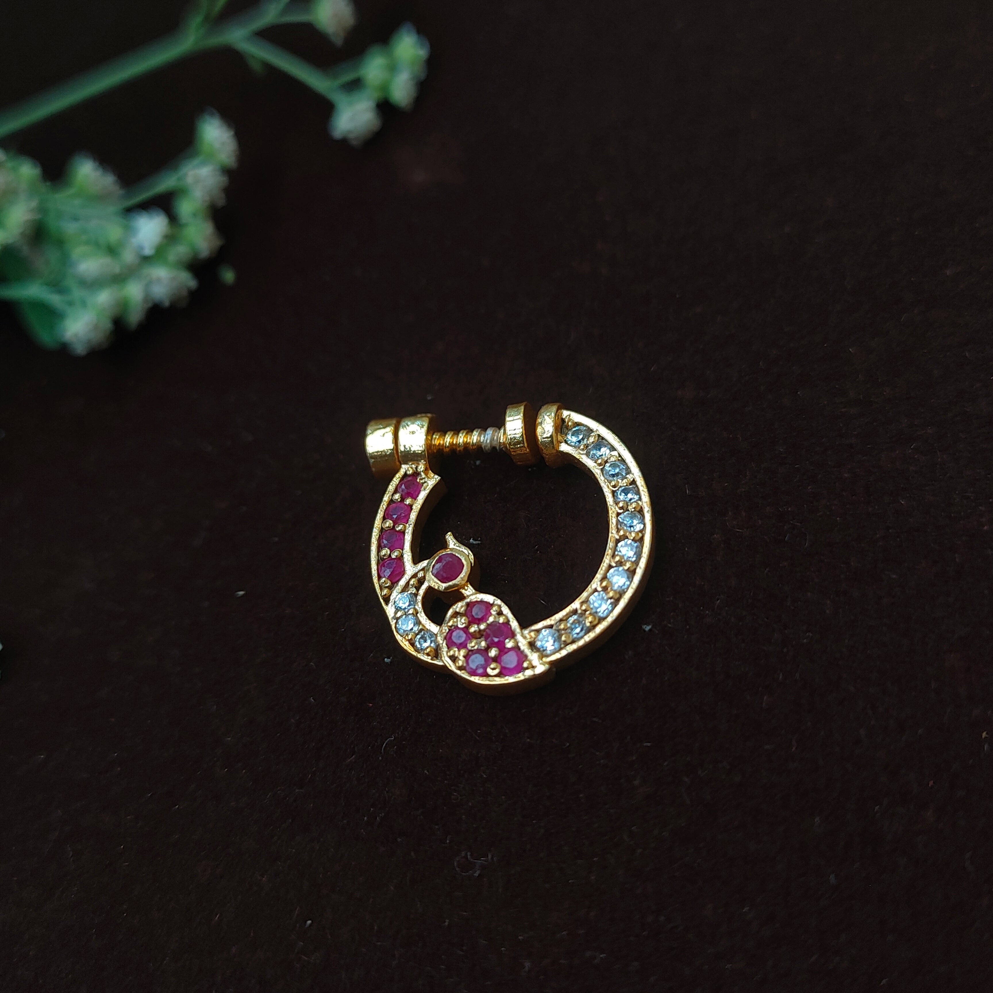 Pure 925 Silver Traditional Nath - 0066
