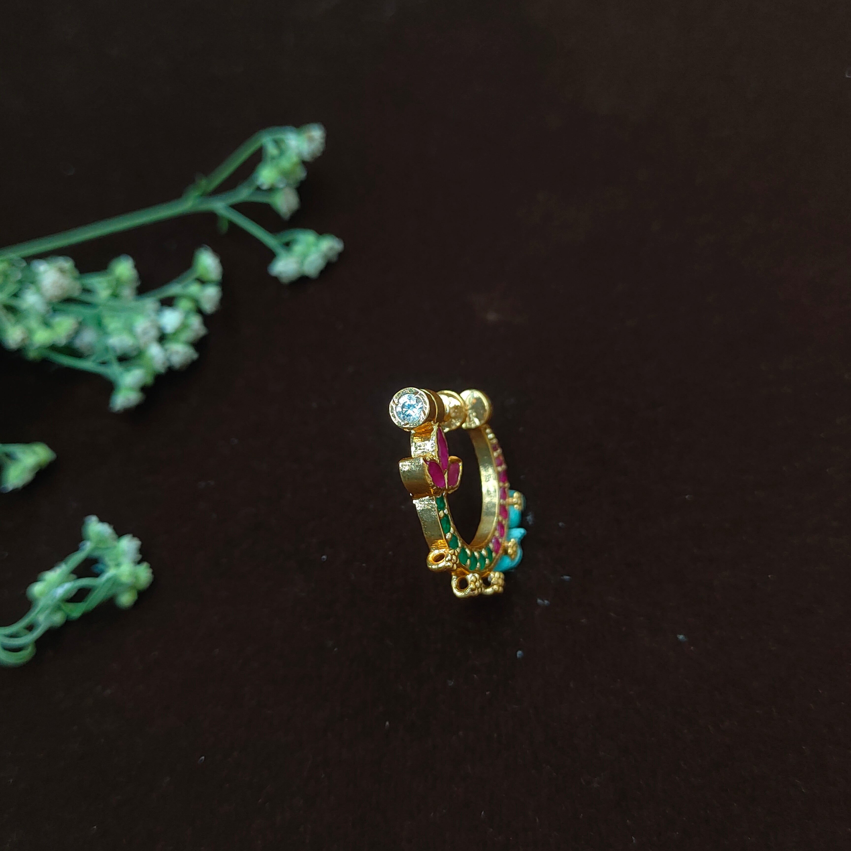 Pure 925 Silver Traditional Nath - 0058