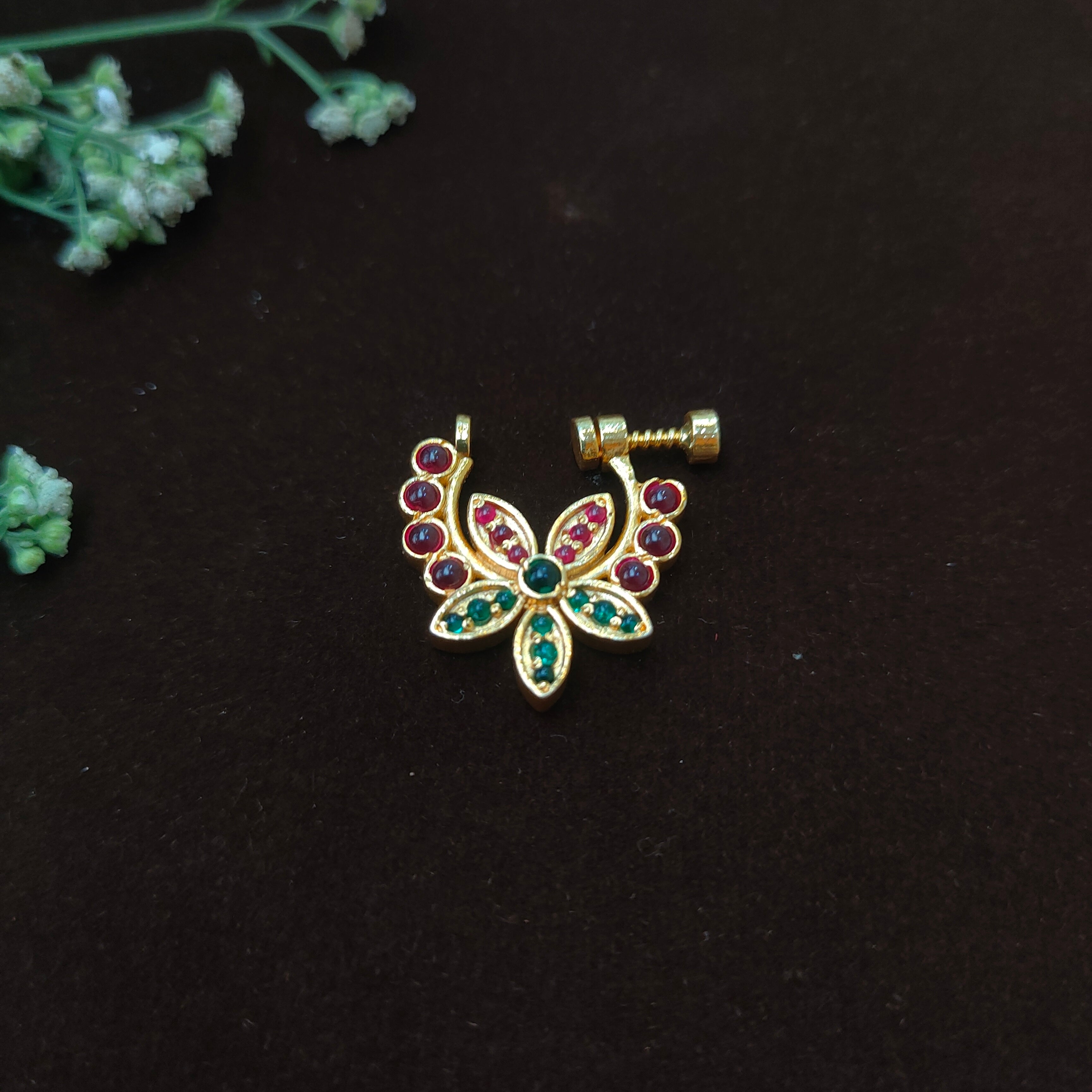 Pure 925 Silver Traditional Nath - 0045