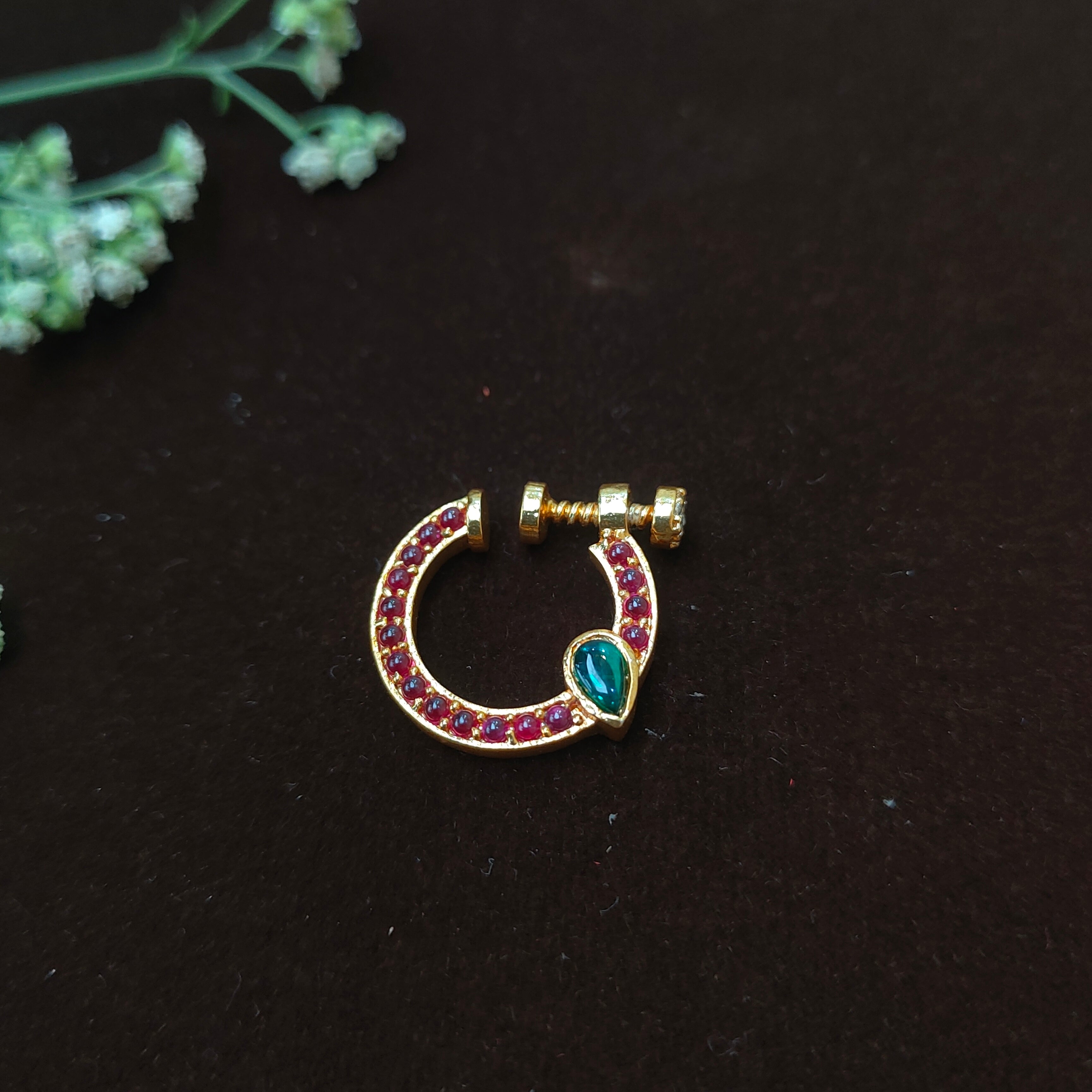 Pure 925 Silver Traditional Nath - 0064