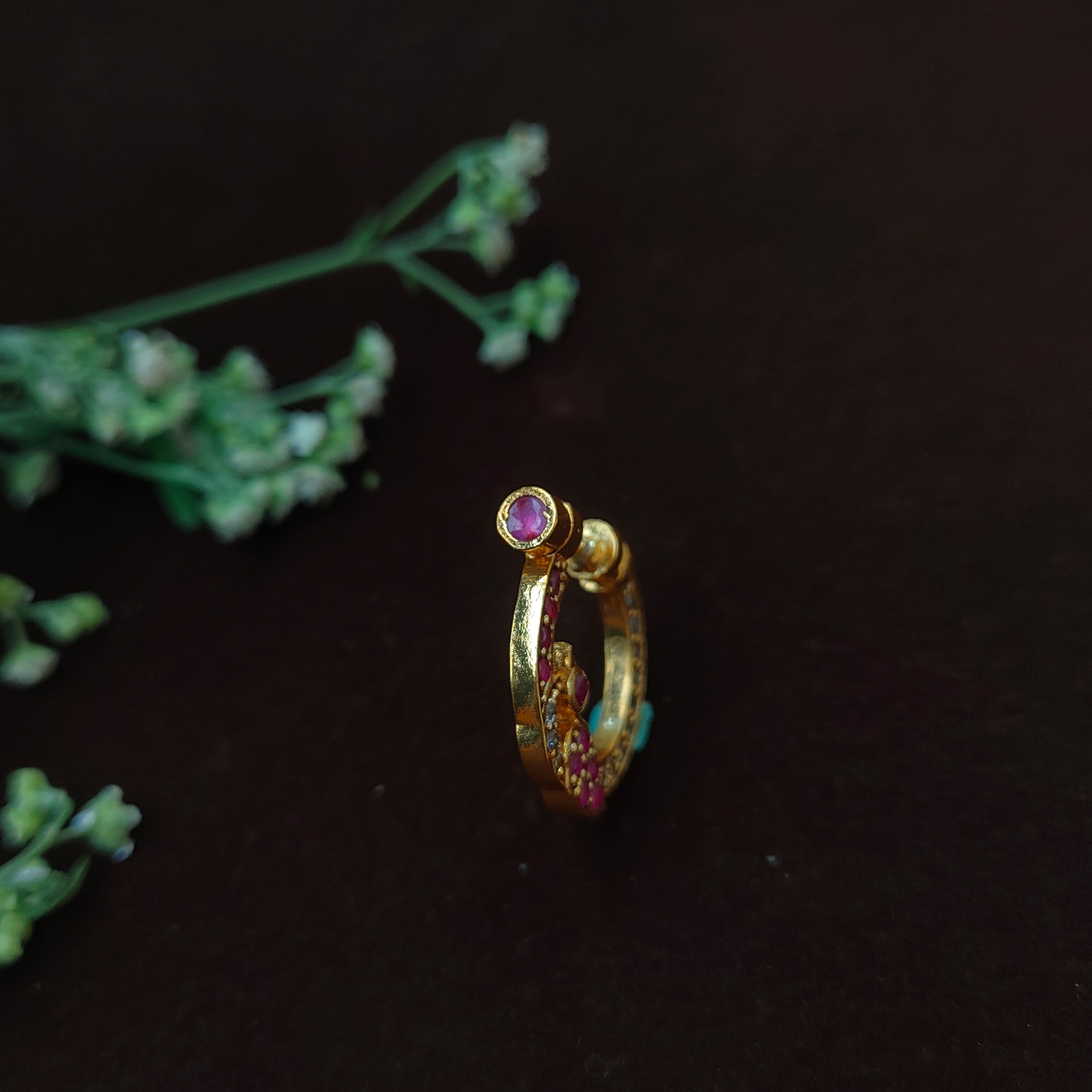 Pure 925 Silver Traditional Nath - 0066