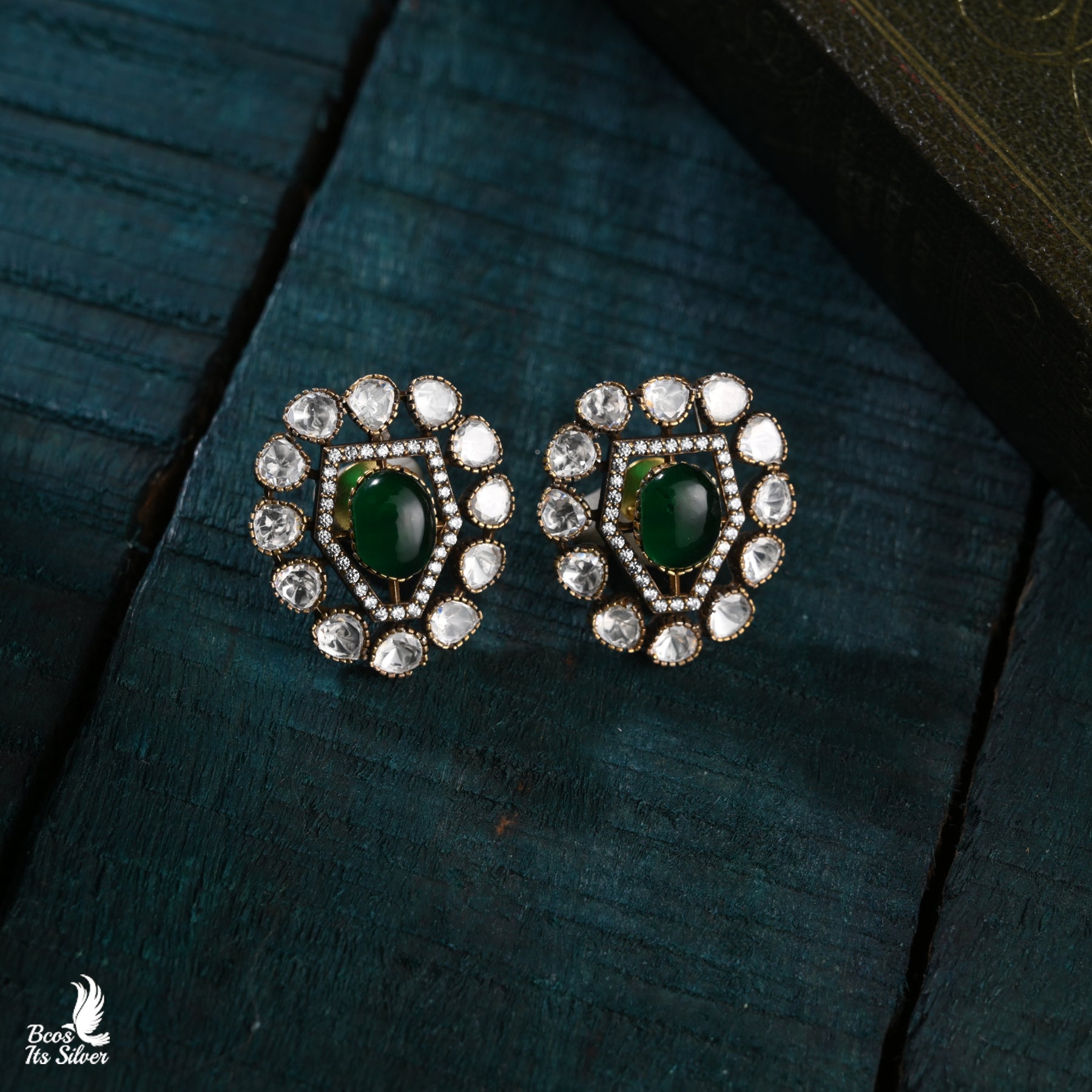 Pure 925 Silver Victorian Ear stud - 6021
