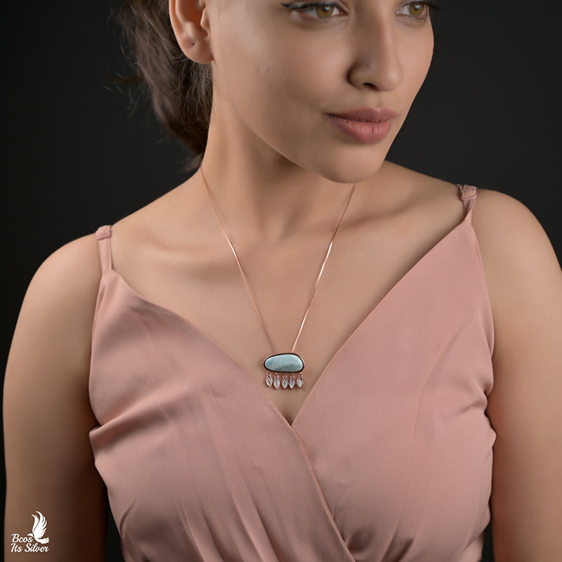 Pure 925 Silver Milkshake Pendant - 8728