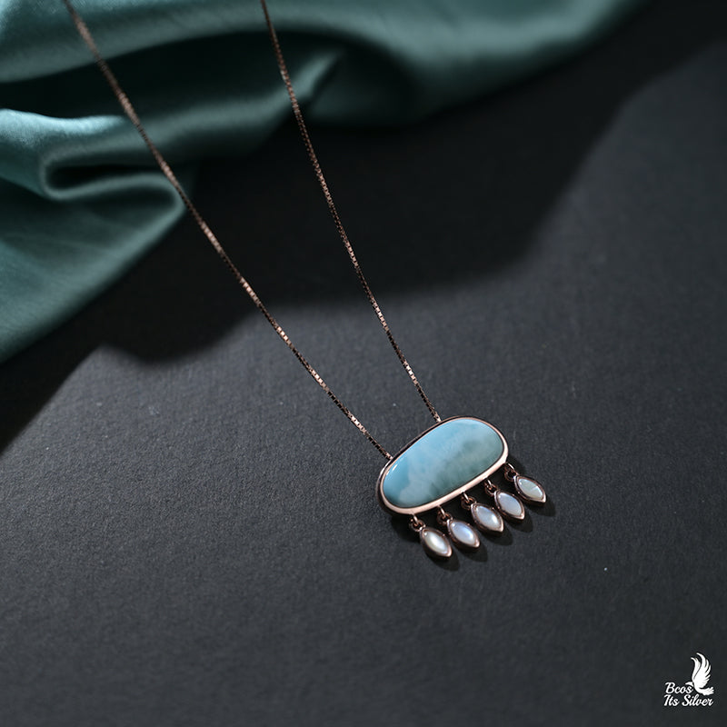Pure 925 Silver Milkshake Pendant - 8728