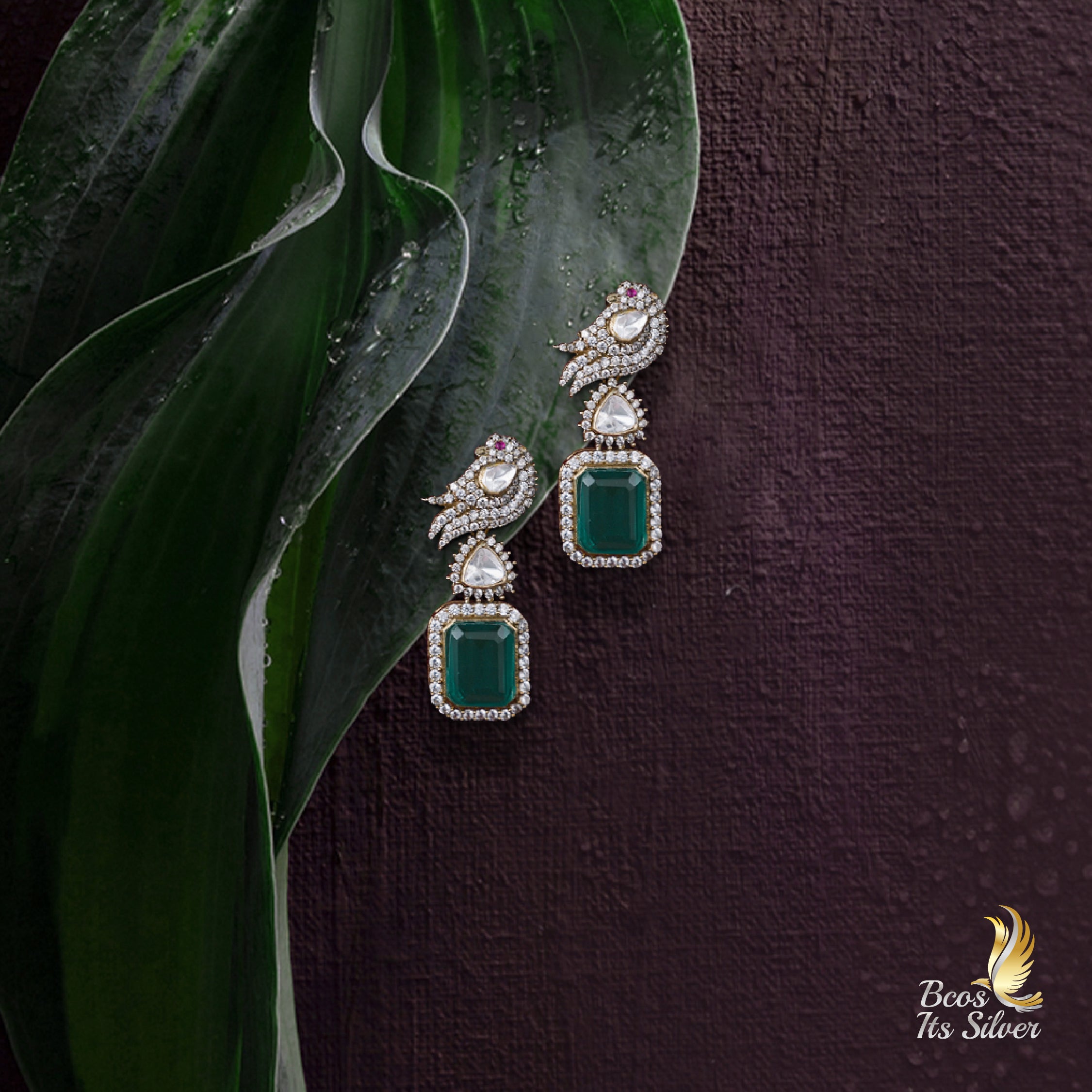 Pure 925 Silver Victorian Earring - 6187