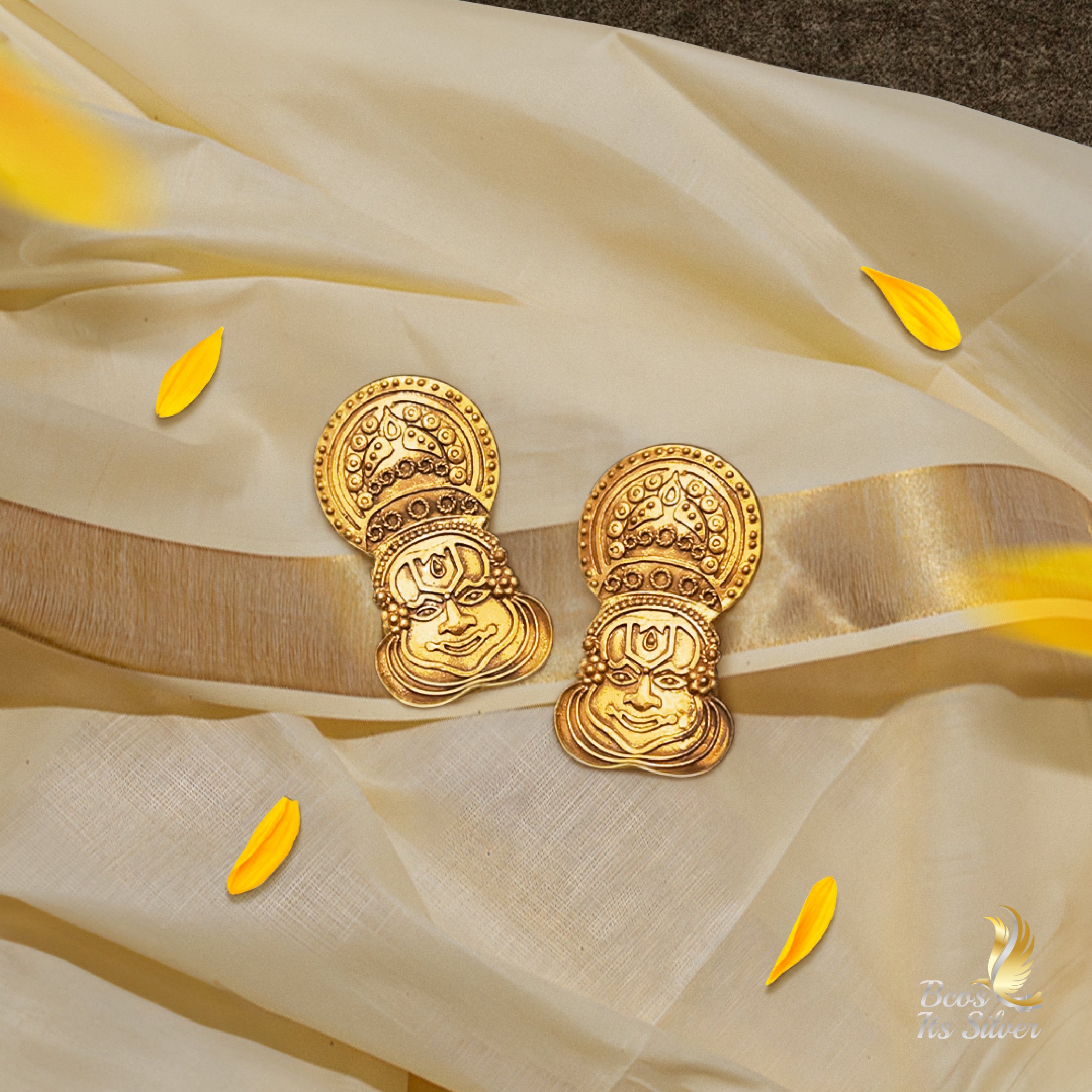 925 Silver Kathakali Earstud- 728