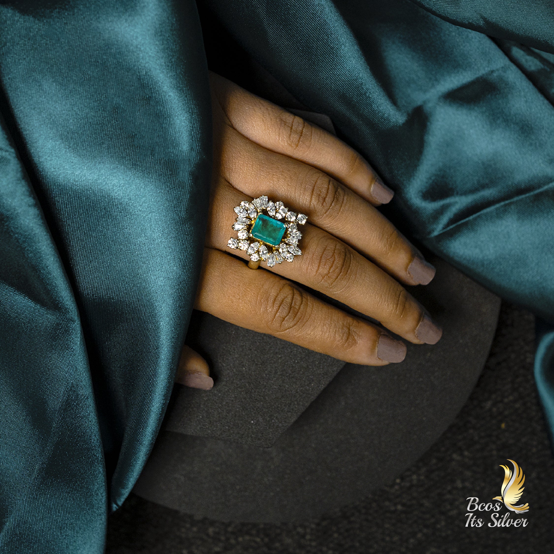 925 Silver Victorian finger ring-6303