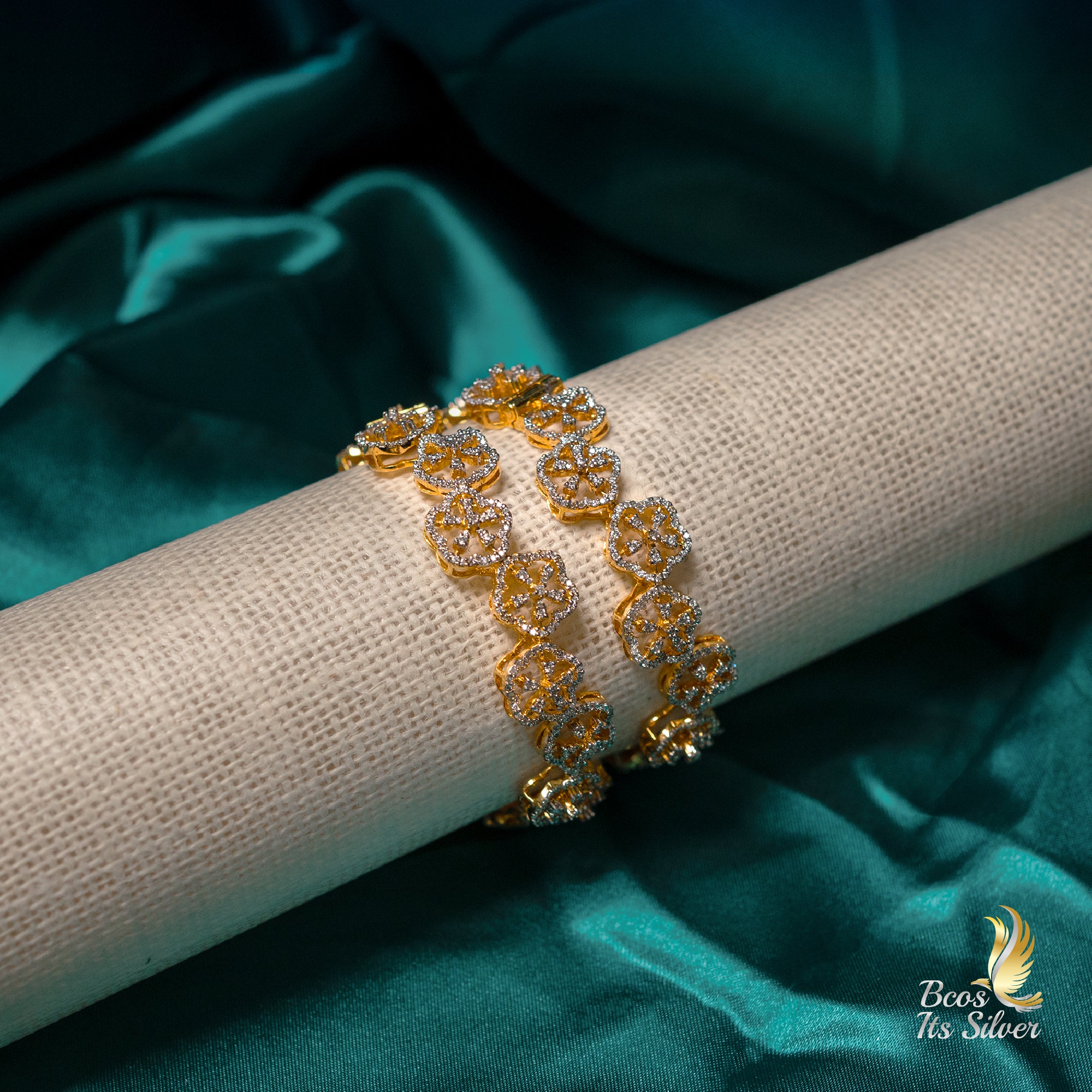 Theia Diamond Look Bangle - 5013 - Size 2.5