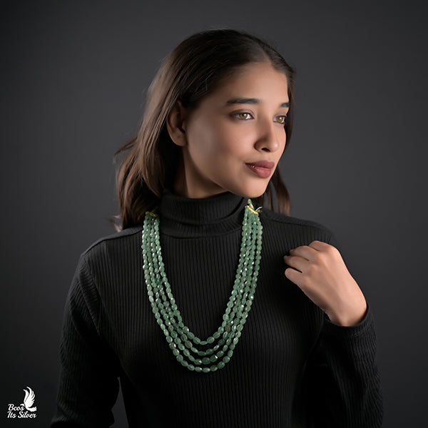 Green Aventurine cut mania Beads -0342